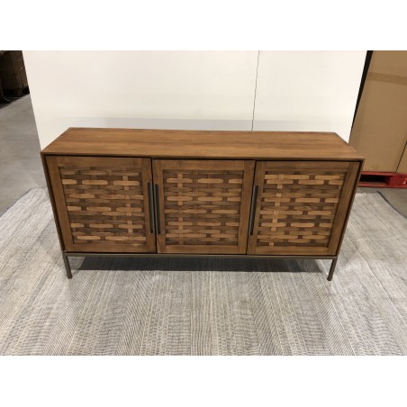 SIXTINE Recycled Teak Wood Sideboard with 3 Doors
