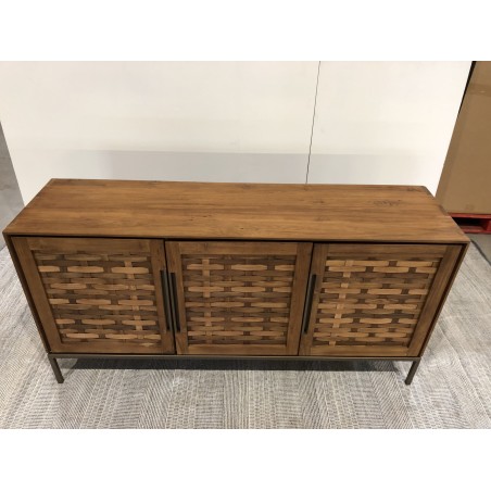 SIXTINE Recycled Teak Wood Sideboard with 3 Doors