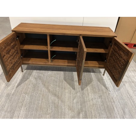SIXTINE Recycled Teak Wood Sideboard with 3 Doors