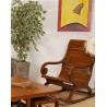 LORINE Rocking Chair in Brown Mindi Wood - Relax in Style