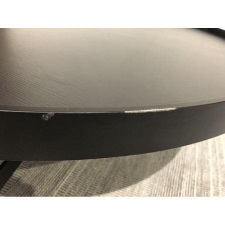 Black round coffee table 102x102cm | Second-hand