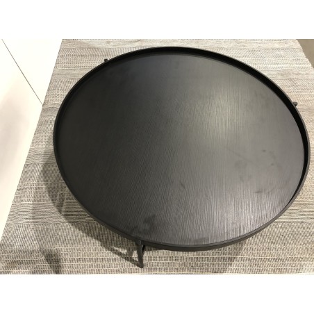 Table basse ronde noire 102x102cm  | Seconde Main
