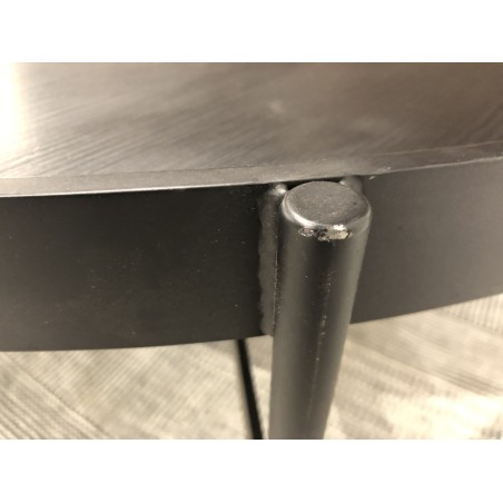 Table basse ronde noire 102x102cm  | Seconde Main