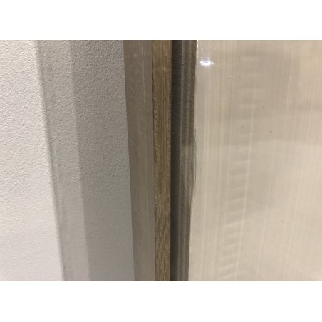 Wall decoration 83x123cm white abstract shapes in relief | Second Hand