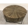 Round coffee table 90x90cm natural teak wood | Second-hand Round coffee table 90x90cm natural teak wood | Second-hand