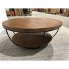 SIXTINE coffee table - Recycled teak and black metal | Second-hand SIXTINE coffee table - Recycled teak and black metal | Second-hand
