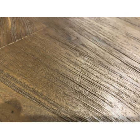 SIXTINE coffee table - Recycled teak and black metal | Second-hand