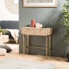 LAURA Console Table with 2 Drawers and Gold Metal Legs LAURA Console Table with 2 Drawers and Gold Metal Legs