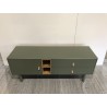 TV cabinet with 1 door, 2 drawers and 2 green wooden compartments | Second Hand TV cabinet with 1 door, 2 drawers and 2 green wooden compartments | Second Hand