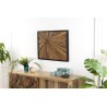 Rectangular wall decoration in natural recycled teak | Second Hand Rectangular wall decoration in natural recycled teak | Second Hand