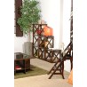 LORINE Brown Shelf with 1 Compartment - 40 cm Crossbar