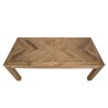200x90cm dining table in recycled pine | Sandy