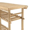 Bamboo console table with 2 shelves, 100x40cm | Vital Collection