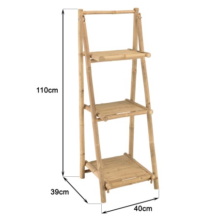 3-tier folding bamboo shelf | Vital Collection