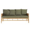 3-seater sofa, 1 footstool, 1 bamboo coffee table | Vital Collection