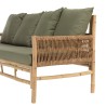 3-seater sofa, 1 footstool, 1 bamboo coffee table | Vital Collection