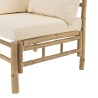 Canapé 6 places et 1 table basse en bambou | Collection Vital