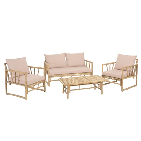 Canapé 2 places, 2 fauteuils et 1 table basse | Collection Vital