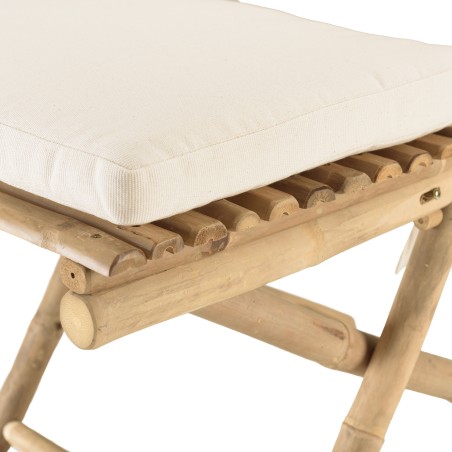 2 chaises et 1 table pliantes en bambou | Collection Vital