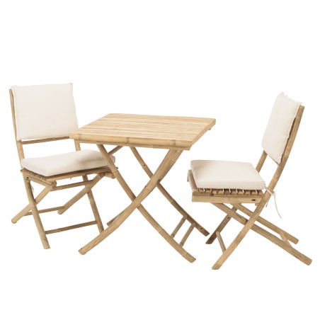 2 folding bamboo chairs and 1 folding table | Vital Collection