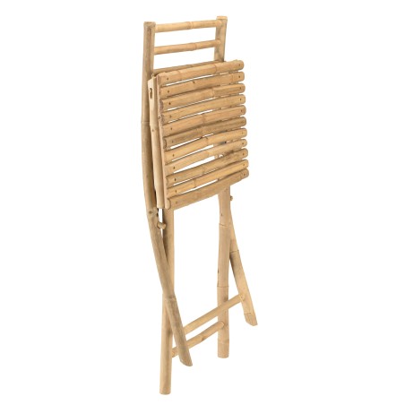 2 chaises et 1 table pliantes en bambou | Collection Vital
