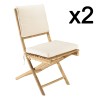 2 folding bamboo chairs and 1 folding table | Vital Collection