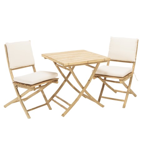 2 folding bamboo chairs and 1 folding table | Vital Collection
