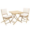 2 folding bamboo chairs and 1 folding table | Vital Collection
