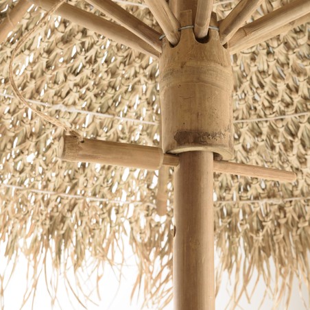 1 bar, 1 parasol et 2 tabourets avec dossier bambou | Collection Vital