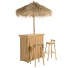 1 bar, 1 parasol and 2 stools with bamboo backrests | Vital Collection