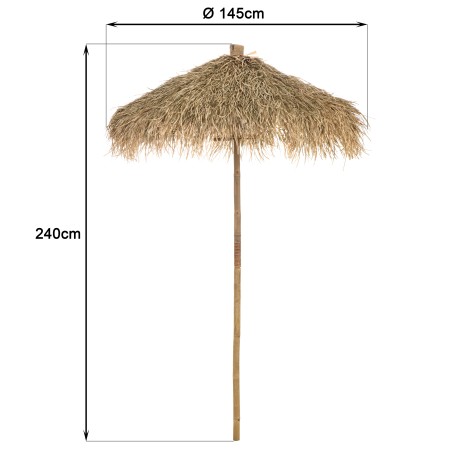 1 bar, 1 parasol et 2 tabourets avec dossier bambou | Collection Vital