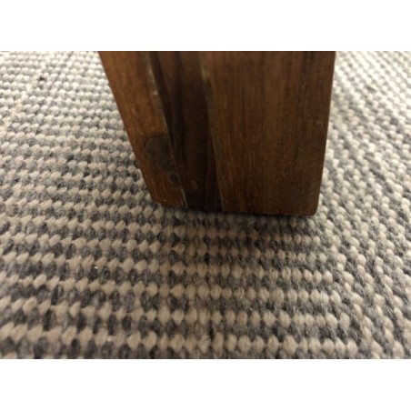 220cm recycled teak garden dining table with trestle legs | SECOND LIFE