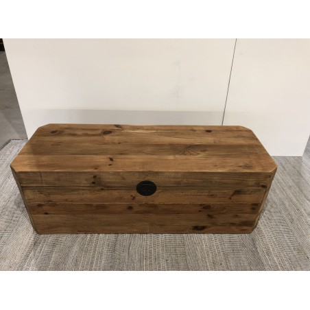 SECONDE MAIN - Coffre rangement marron bois