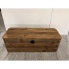 SECONDE MAIN - Coffre rangement marron bois
