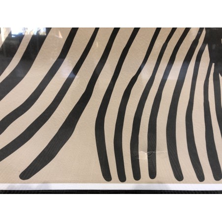 Wall decoration B - 63x93cm in Japanese paper, black frame | SECOND-HAND