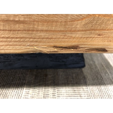 Table basse carrée bois Pin recyclé | SECONDE VIE