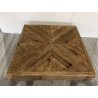 Table basse carrée bois Pin recyclé | SECONDE VIE