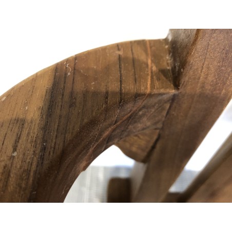 Lot de 2 fauteuils empilables mh en bois Teck huilé | Seconde vie