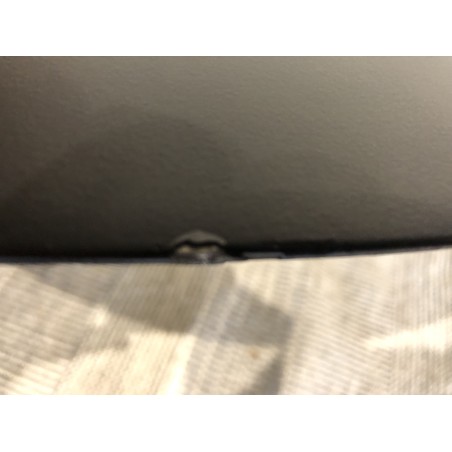 Table basse ronde 110x110cm plateau en fer noir | Seconde vie