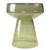 Table d'appoint design en verre transparent couleur vert | Collection Hortense