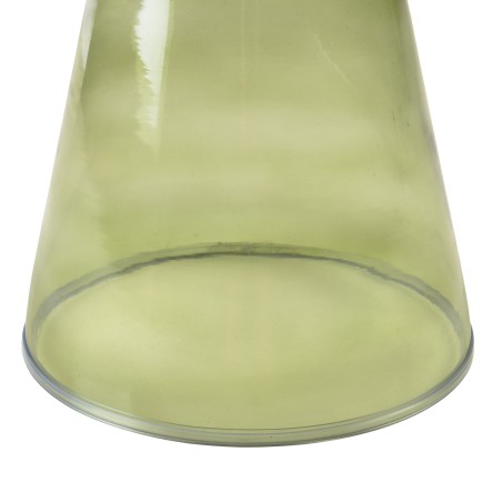 Designer side table in transparent green glass | Hortense Collection
