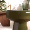 Table d'appoint design en fer couleur vert sapin | Collection HORTENSE