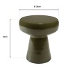 Designer side table in pine green iron | HORTENSE collection