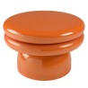 Table d'appoint design en fer couleur orange fluo | Collection Hortense