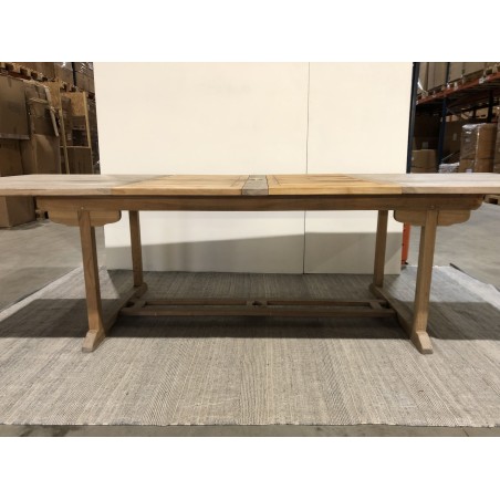 SECONDE MAIN - Table de jardin en bois Teck - 10/12 pers