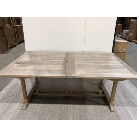SECONDE MAIN - Table de jardin en bois Teck - 10/12 pers