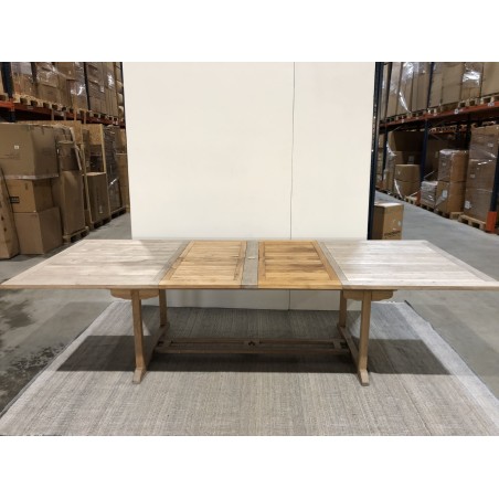SECONDE MAIN - Table de jardin en bois Teck - 10/12 pers