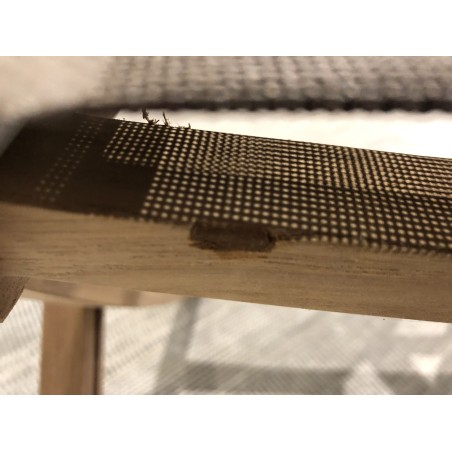 SECOND-HAND - Taupe-coloured textilene folding armchair