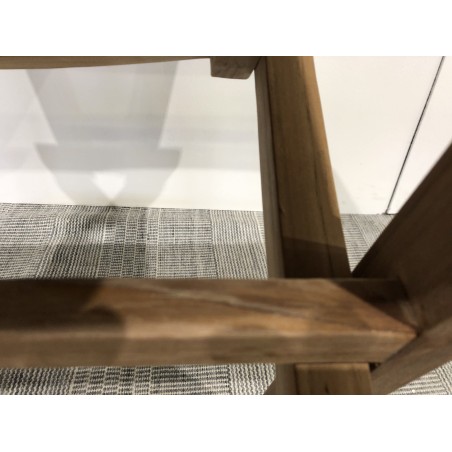 SECOND-HAND - Taupe-coloured textilene folding armchair