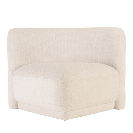 Set: 1-seater sofa with backrest + 3 footstools | LEOPOLD Collection